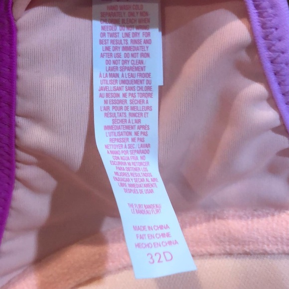 Victoria’s Secret Ombre Lace Strapless Bikini Top 32D - Picture 6 of 6